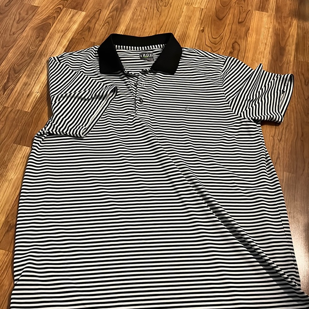 Izod Striped Golf Polo